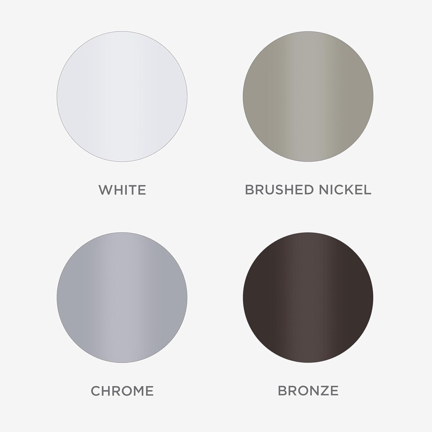 Zenna Home Shower Curtain Rod 60 in. L White