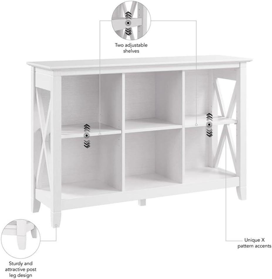 Key West 6 Cube Bookcase in Pure White Oak - Engineered Wood