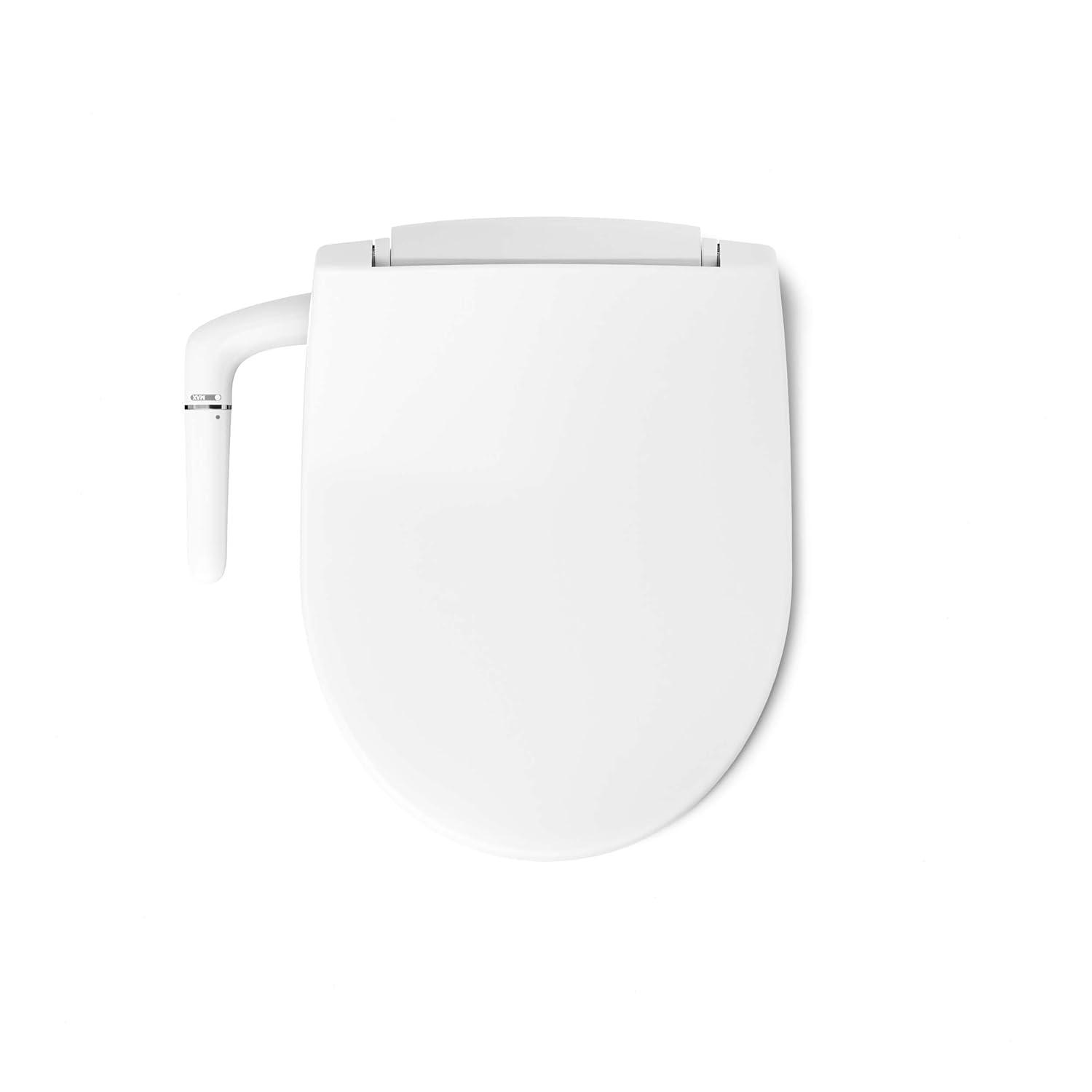 PureWash M250 Round Bidet Toliet Seat, Manual Non-Electric Bidets for Existing Toilets