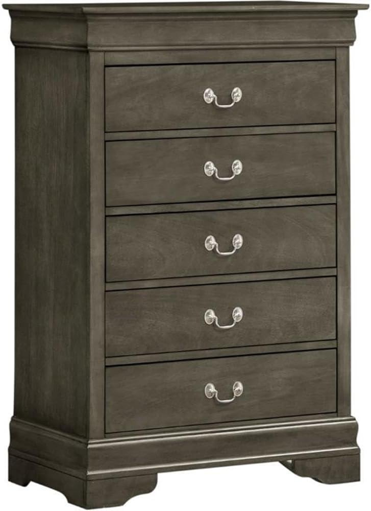 Louis Phillipe 5 Drawer 33'' W Chest