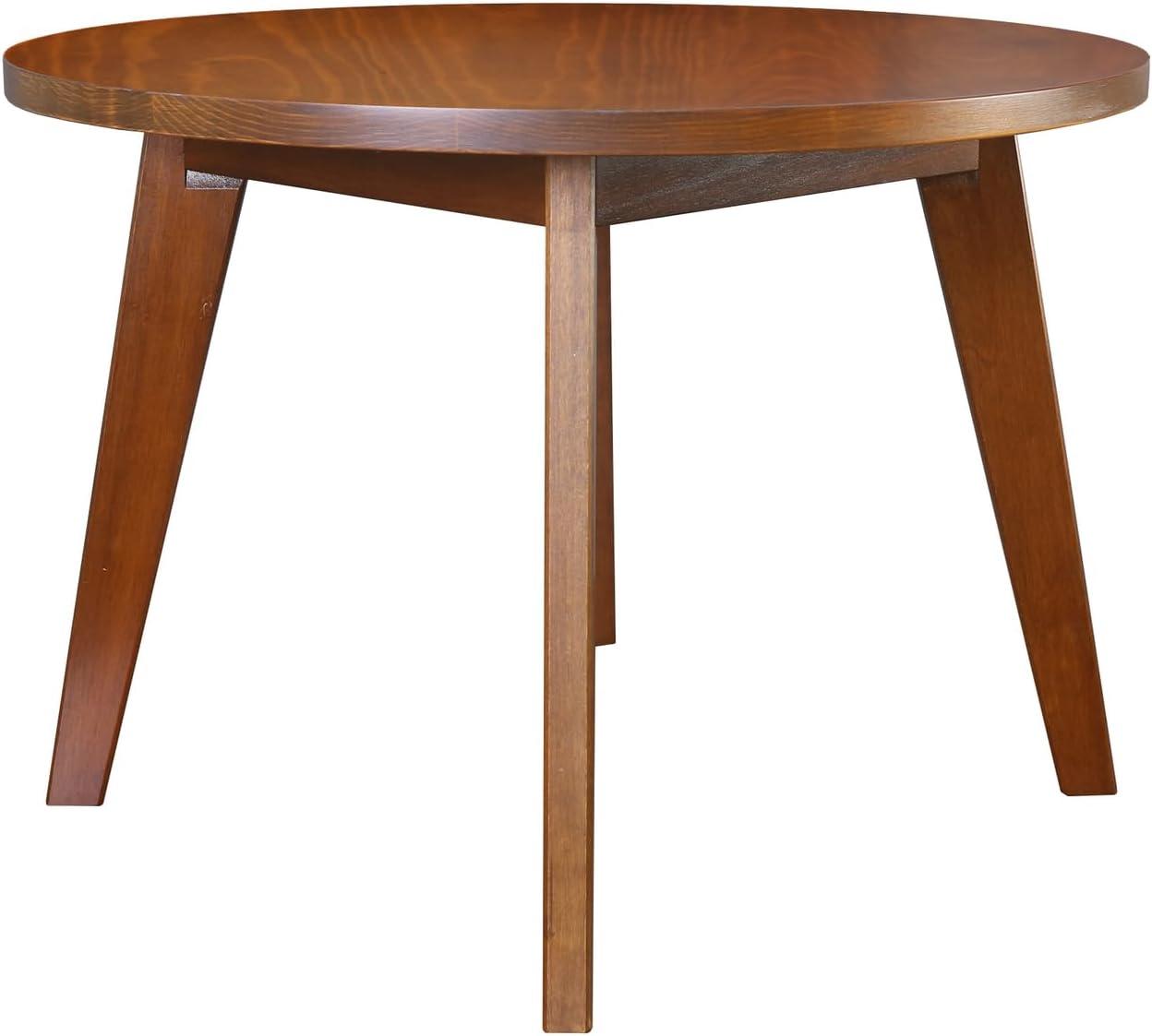 Genuine 24" Round Coffee Table with Solid American Gum - Sweet Oak