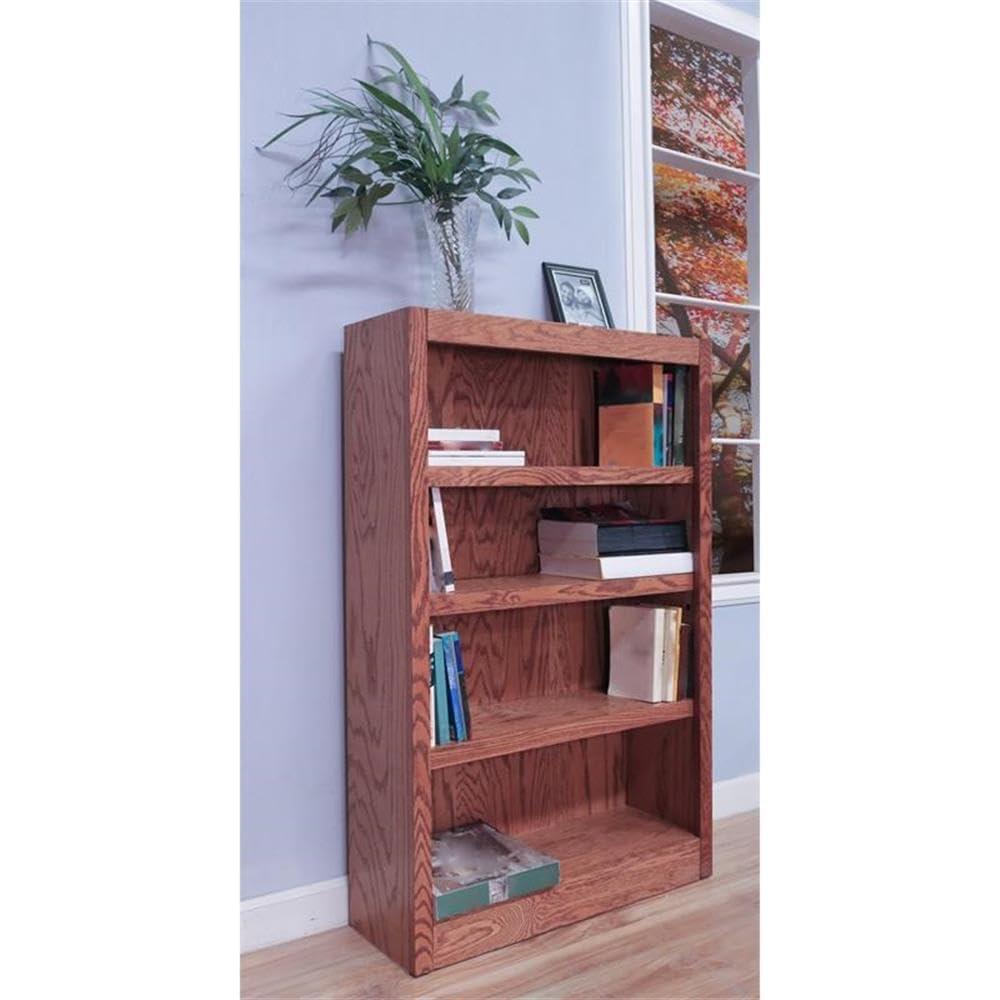 Concepts in Wood Book Shelf - Wood Bookcase Furniture 30 x 48" - Oak