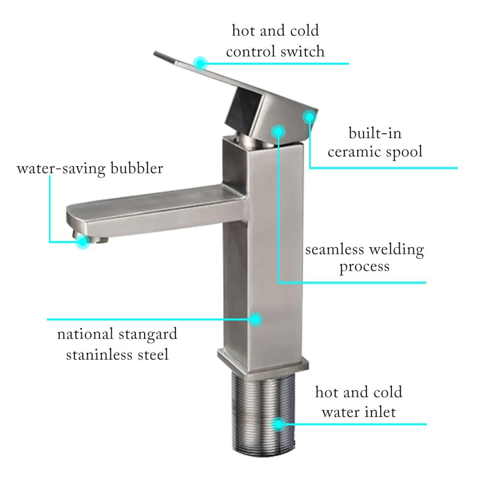 AA Warehousing Single-Hole Single-handle Bathroom Faucet YPG417