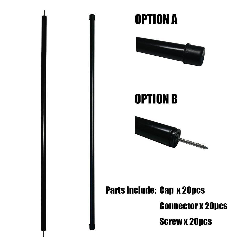 Fortress Building Products 26" H x 0.75" W x 0.75" D Fortress Vintage Stair Baluster Set (Set of 10)