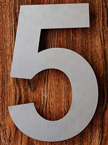 Barton Barton 6-Inch Floating Mount Steel House Number for Address Sign (Black)