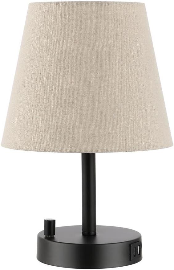 Dexter Table Lamp W/ USB Port - 13.5 Inch Height - TBL4460 - Black - Safavieh