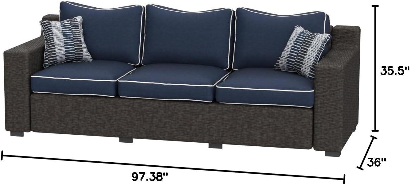 Signature Design by Ashley Grasson Lane Outdoor Sofa with Cushion