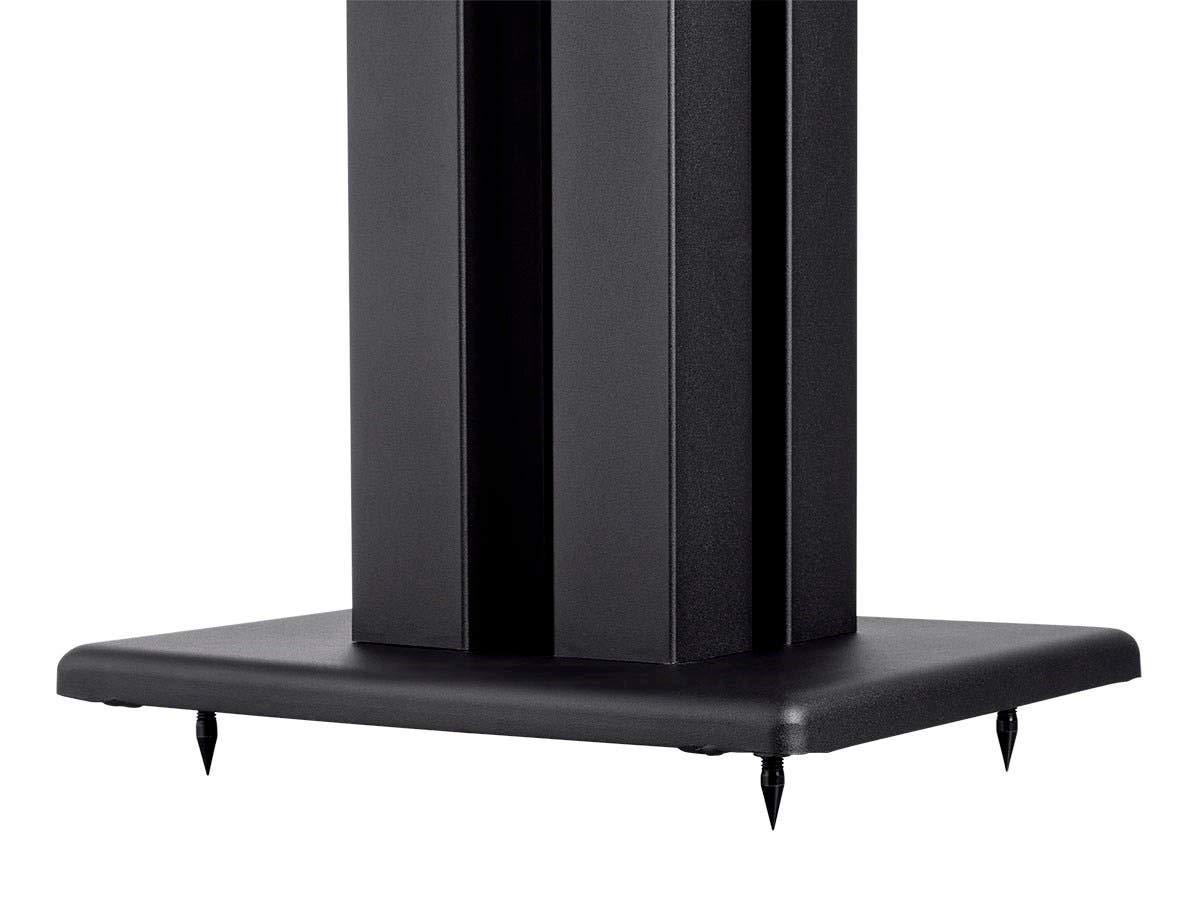 Monolith 24 Inch Speaker Stand (Each) - Black | Supports 75 lbs, Adjustable Spikes, Compatible With Bose, Polk, Sony, Yamaha, Pioneer and others