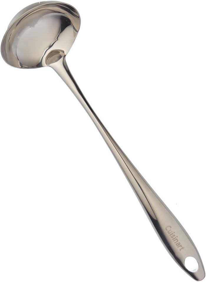 Elegant Stainless Steel Hollow-Handled Soup Ladle