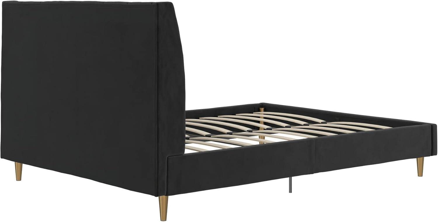 Her Majesty Upholstered Wingback Bed