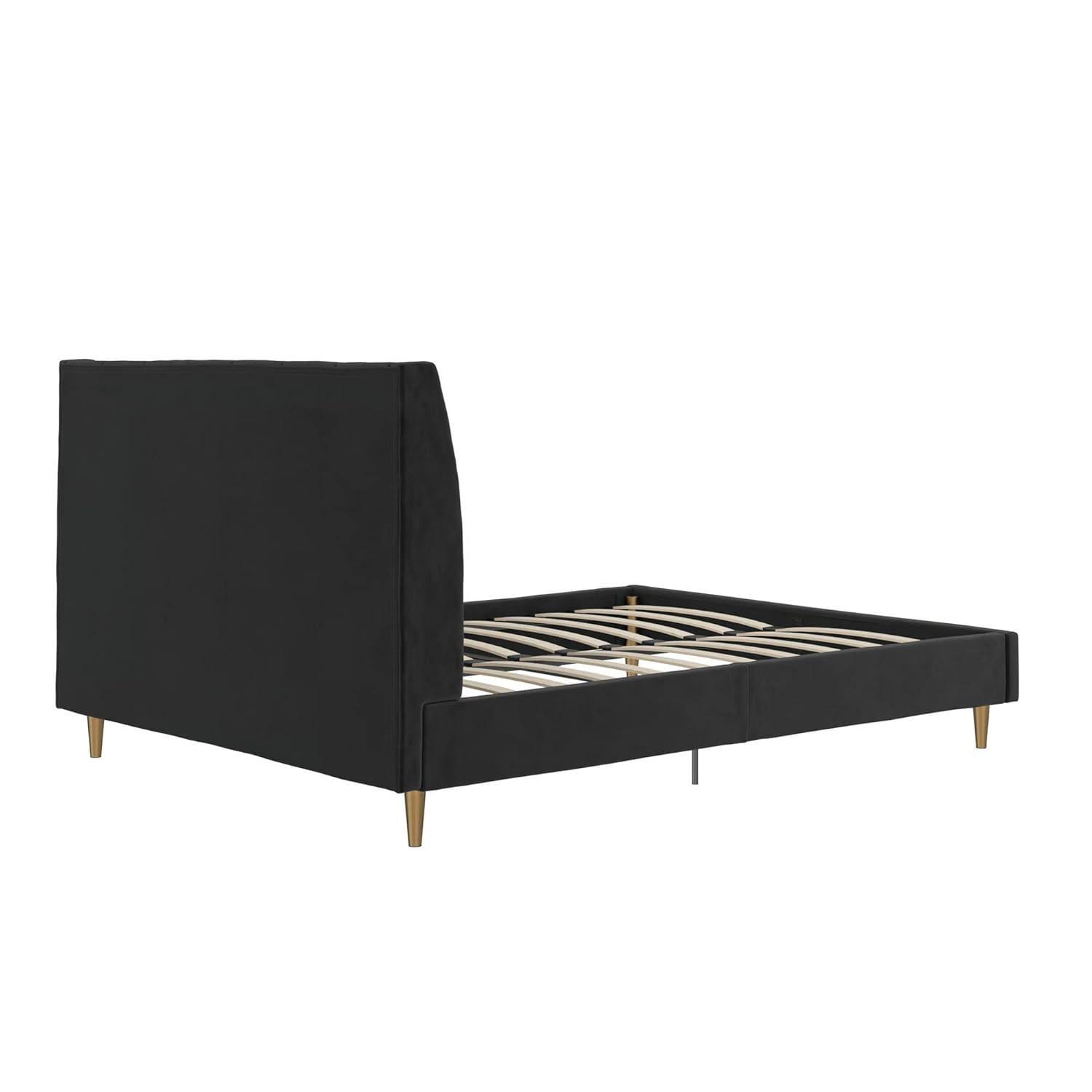 Her Majesty Upholstered Wingback Bed