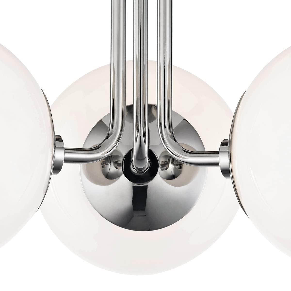 Mitzi Stella 3 - Light Semi-Flush Mount in  Old Bronze White Shade