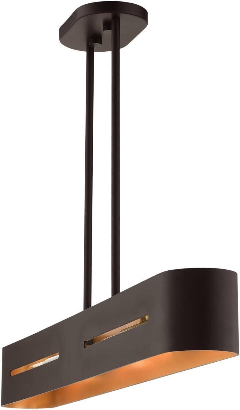 Livex Lighting Rave 4 - Light Chandelier in  Bronze/Antique Brass