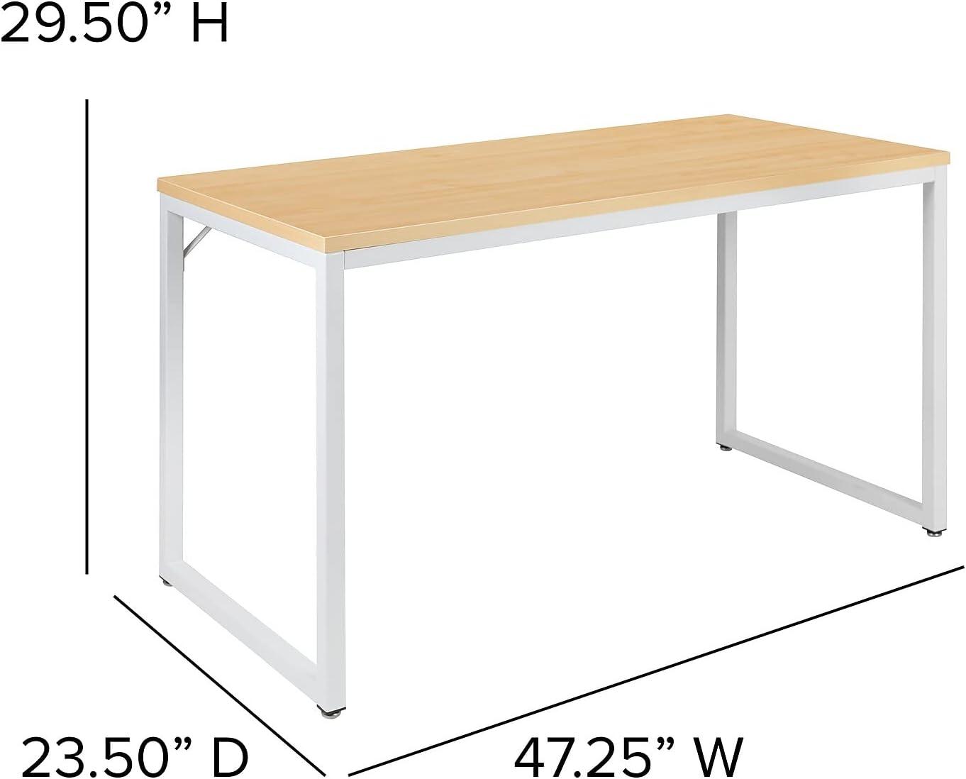 Flash Furniture Tiverton Industrial Modern Desk - Commercial Grade Office Computer Desk and Home Office Desk - 47" Long