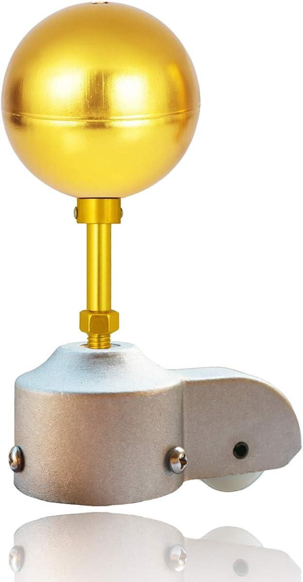 Silver Aluminum Flagpole Truck with Gold Ball Topper