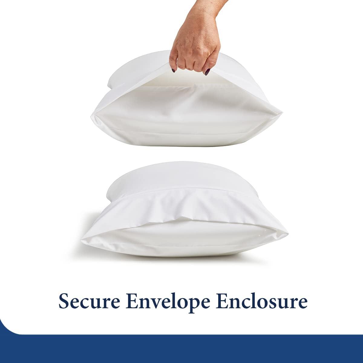 Cosy House Collection Luxury Rayon Derived from Bamboo Set of 2 Pillowcases - Cream, King