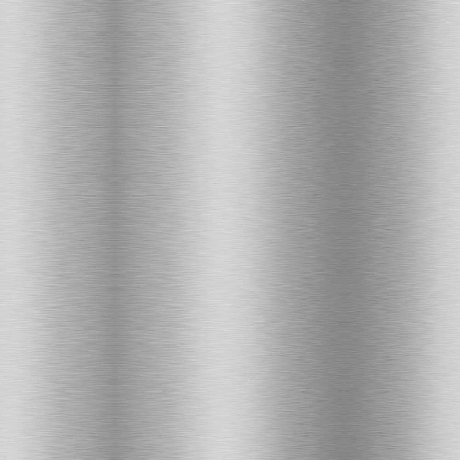 Armen Living Atlantis Backless Barstool, Brushed Stainless Steel Finish with PU Upholstery