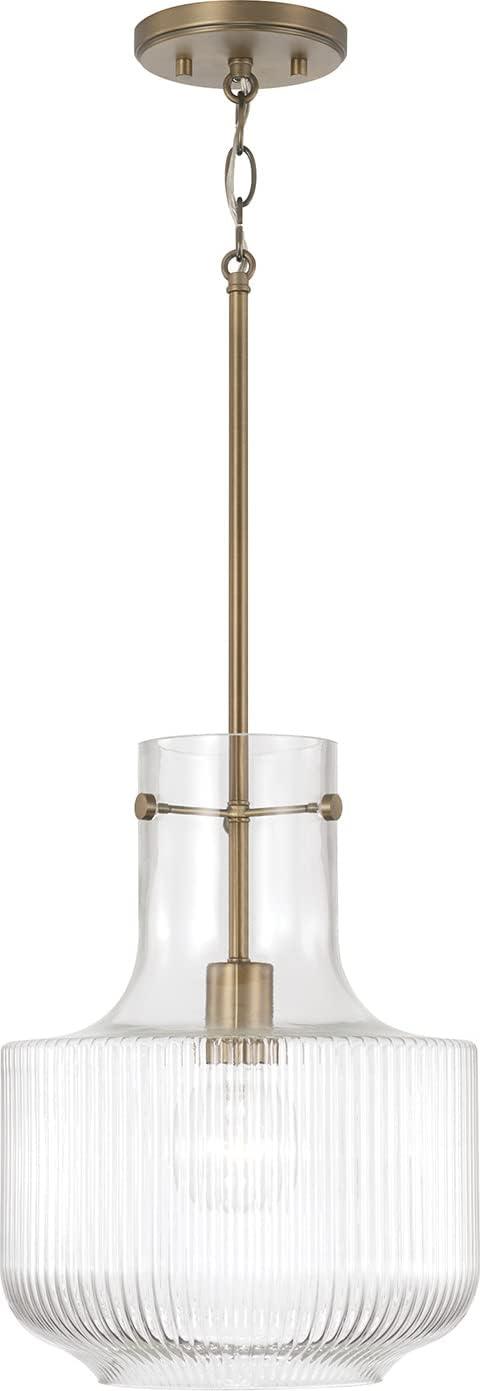 Capital Lighting 345111 Nyla 11" Wide Abstract Pendant - Brass