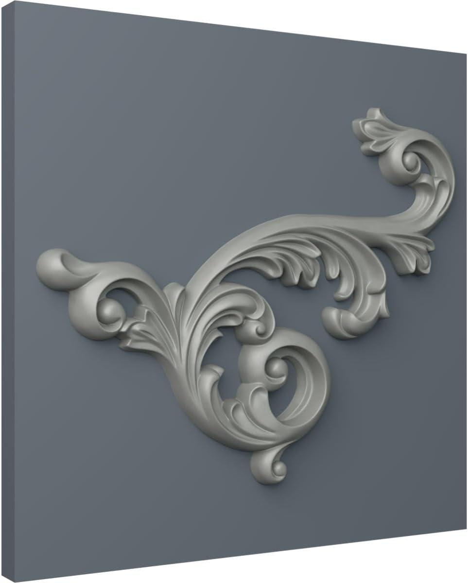 Ekena Millwork Edwards 19.625'' H x 15.75'' W x 1.375'' D Urethane Onlay Scroll