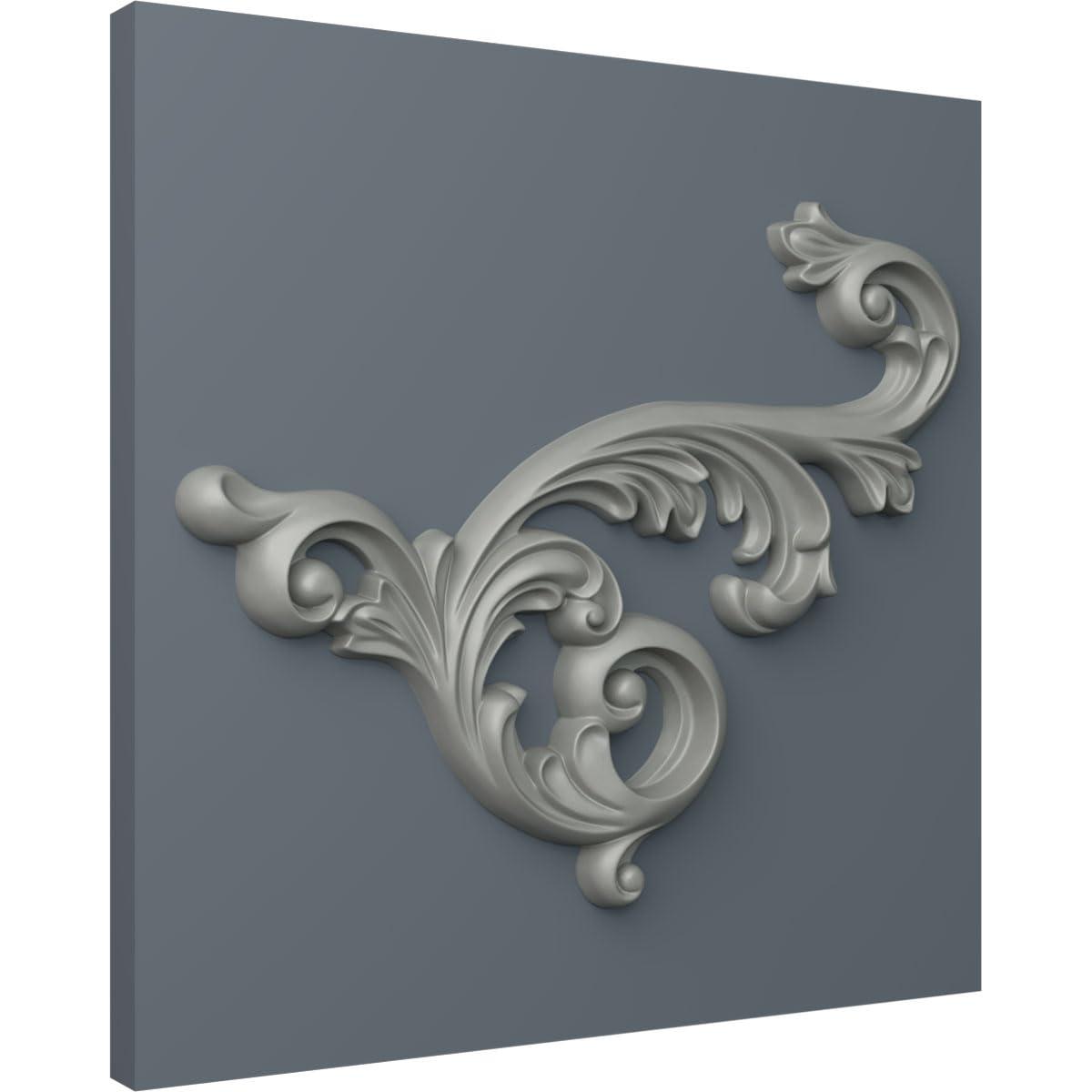 Ekena Millwork Edwards 19.625'' H x 15.75'' W x 1.375'' D Urethane Onlay Scroll