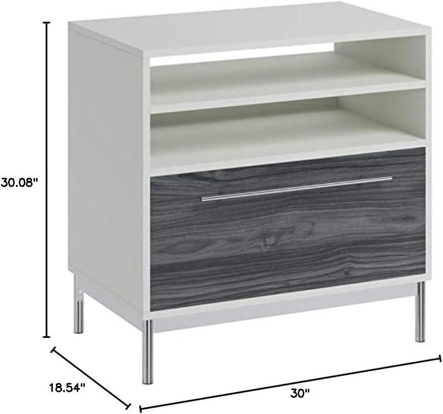 Sauder Vista Key Engineered Wood Lateral File Cabinet in Pearl Oak/Misted Elm
