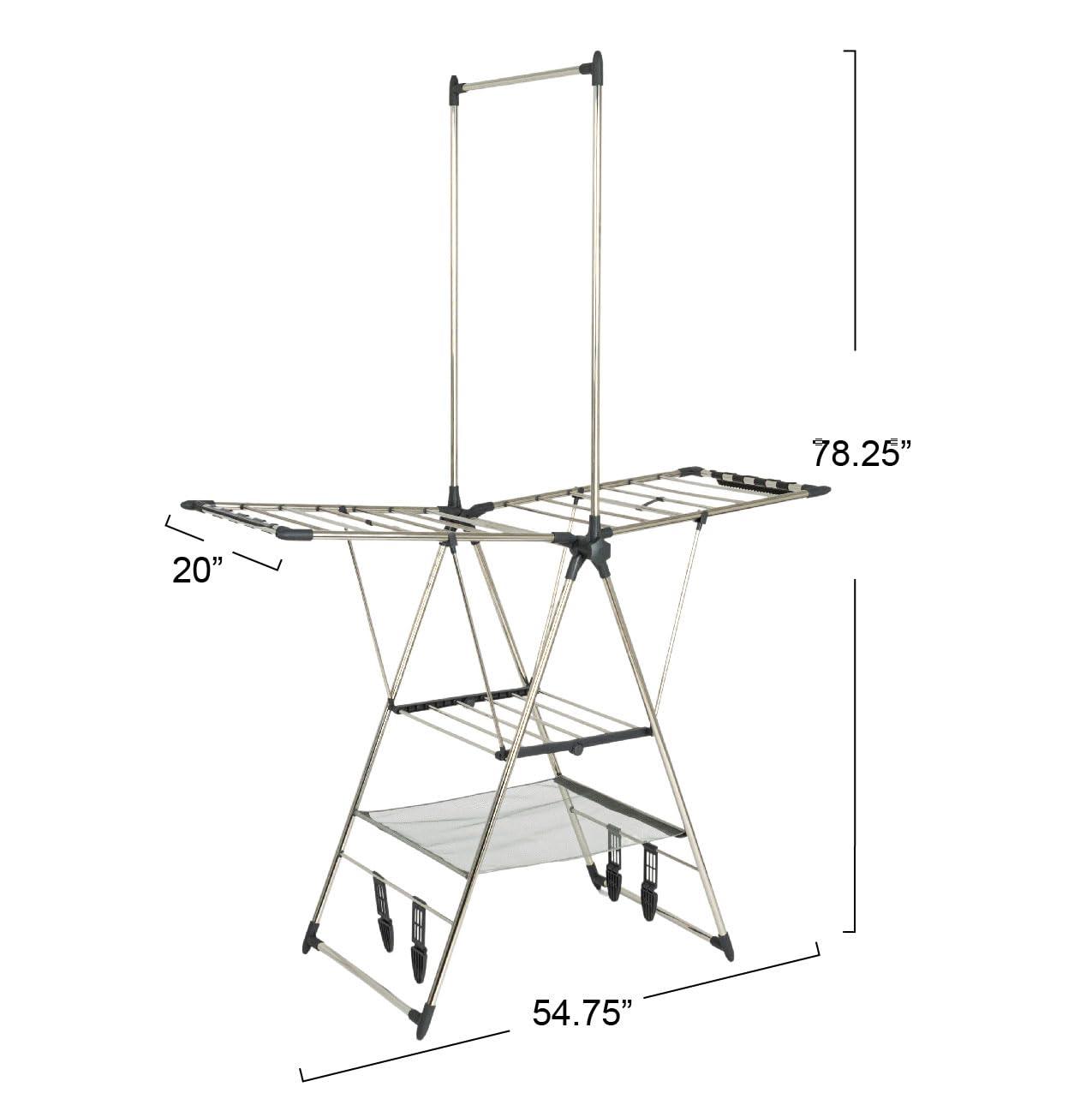 Household Essentials Steel Foldable Standard Drying Rack