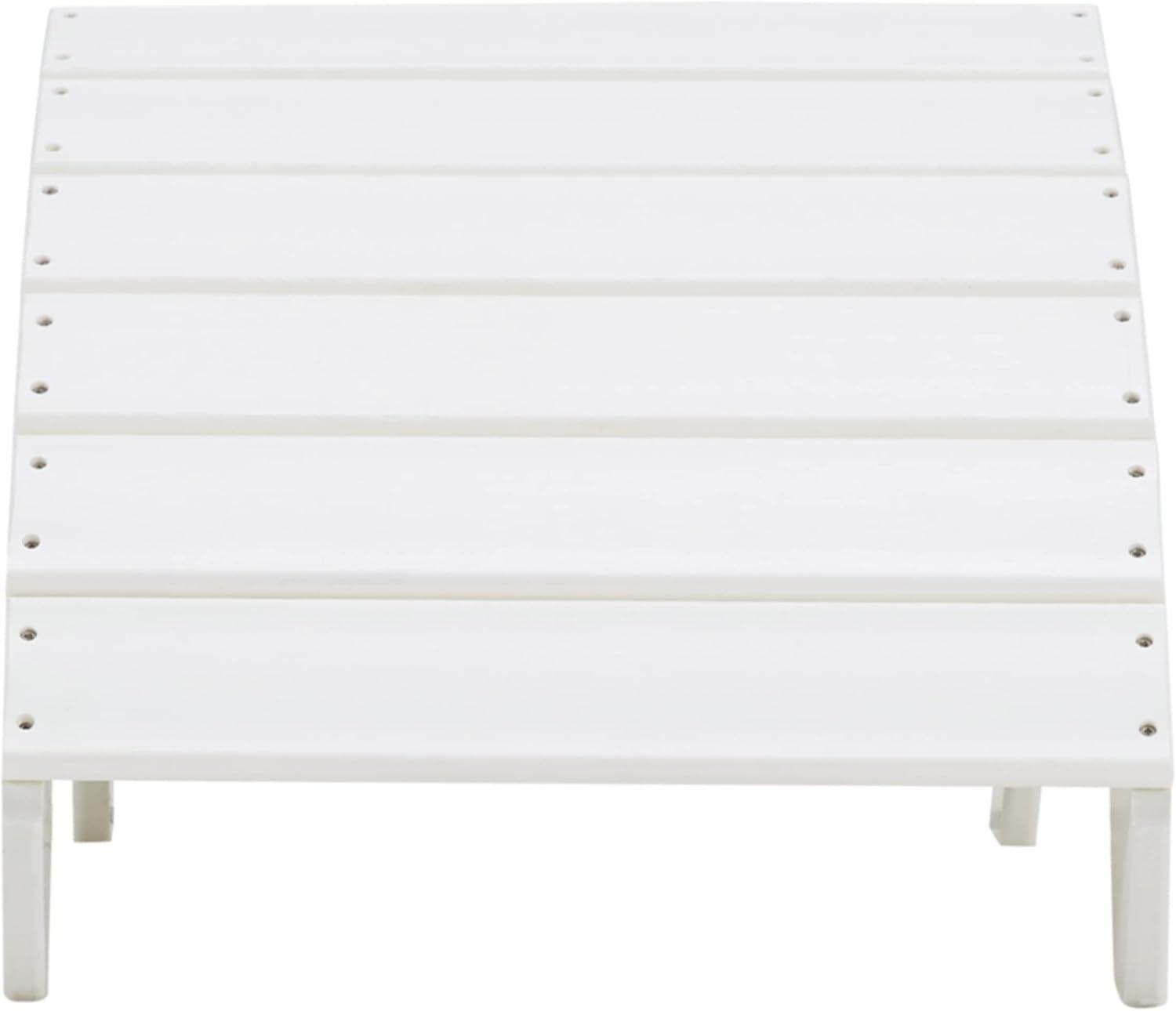 Signature Design by Ashley Sundown Treasure Outdoor Patio Ottoman, White