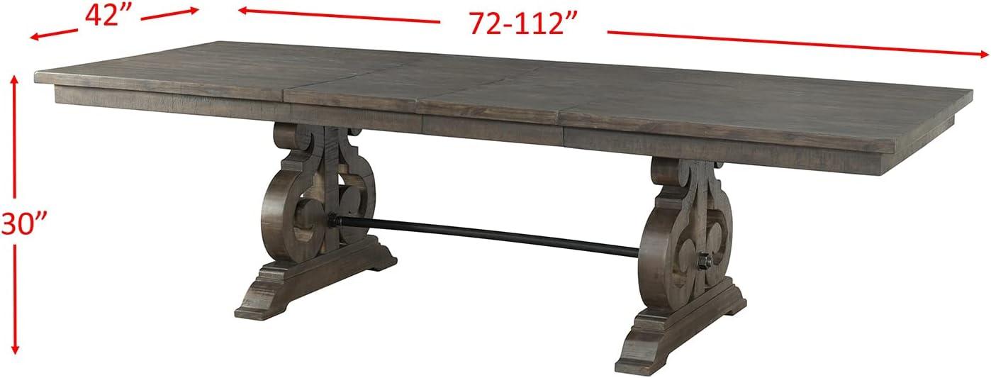 Picket House Furnishings Stanford Dining Table in Dark Ash