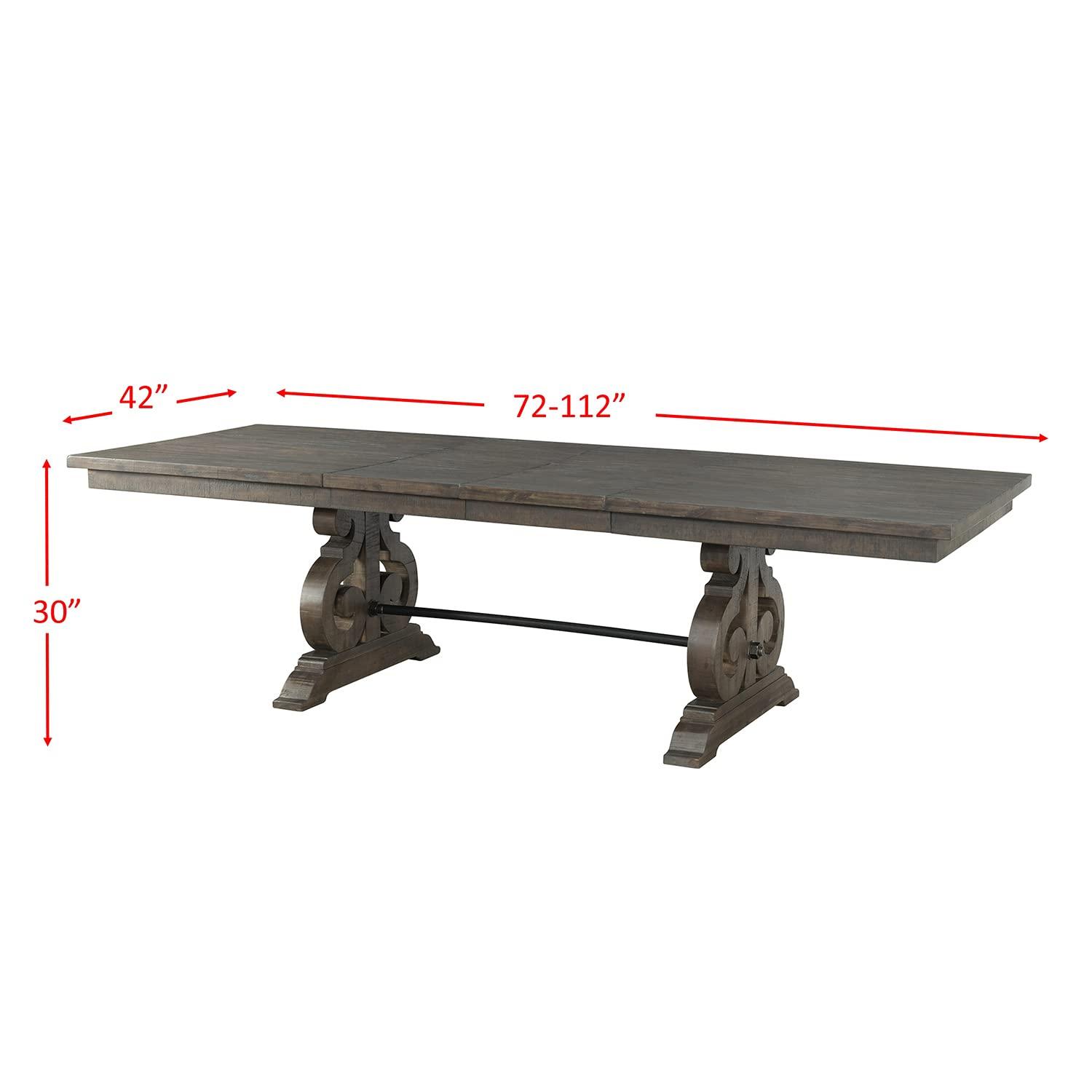 Picket House Furnishings Stanford Dining Table in Dark Ash