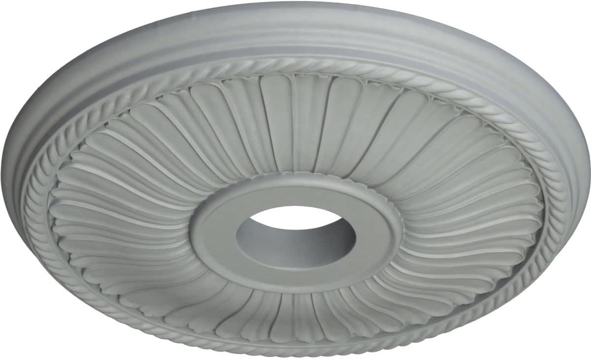 Ekena Millwork 20 1/8"OD x 3 7/8"ID x 1 7/8"P Berkshire Ceiling Medallion (Fits Canopies up to 6 3/8")