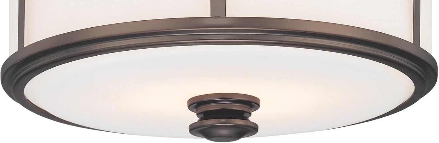 Harvard Court Glass Flush Mount