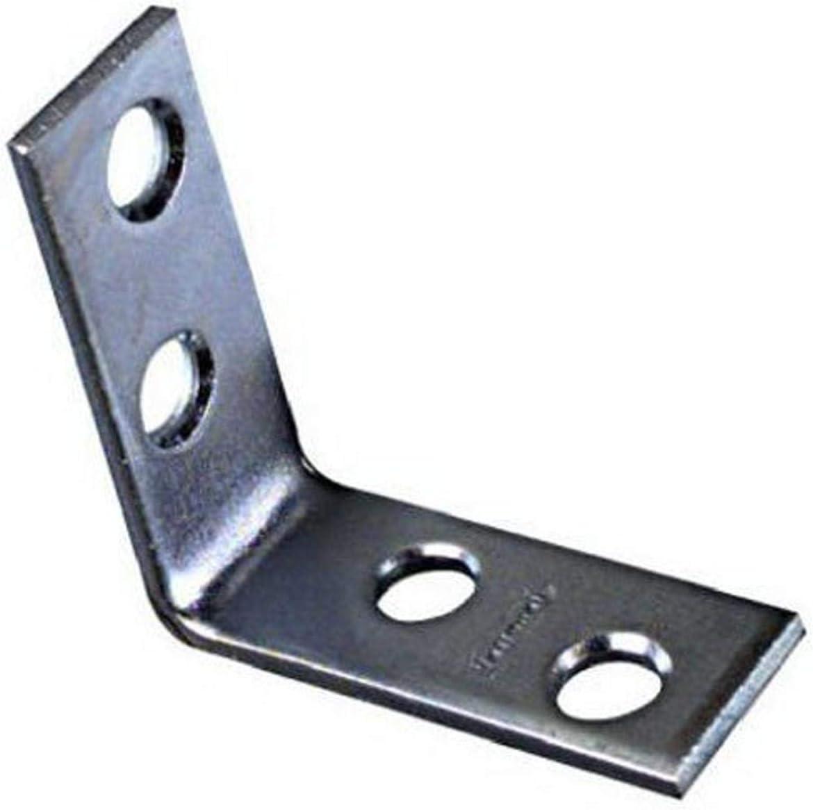 Zinc Plated Steel 1-1/2 x 5/8-Inch Corner Brace