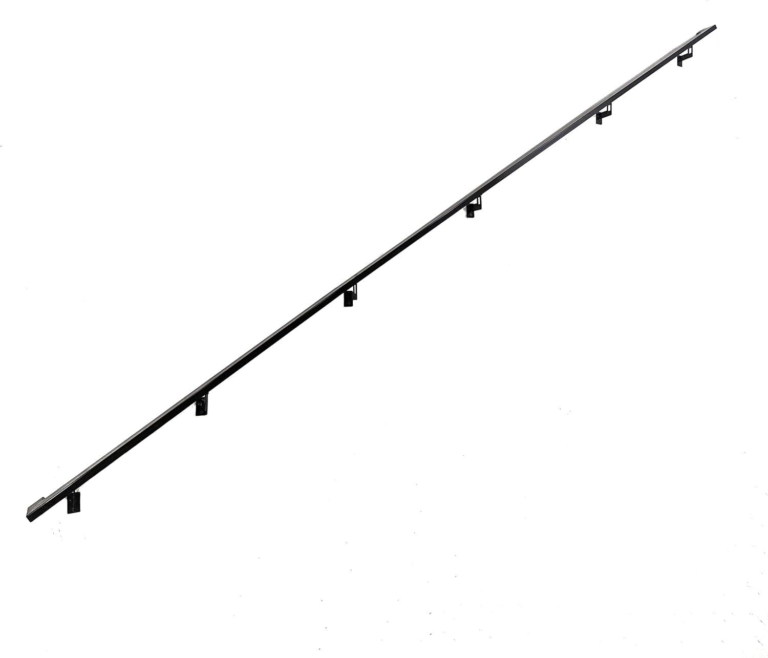 Modern Aluminum Handrail Grab Bar Kit, Adjustable Steel Brackets, Returns to Wall, Powder Coat