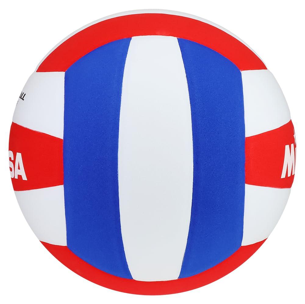 Mikasa VSL215 Competitive Class Volleyball, Size 5, Red/White/Blue