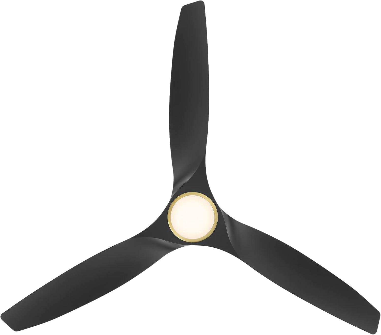 Skylark 3 - Blade Indoor/Outdoor Smart Ceiling Fan with Adjustable CCT 2700K-3000K-4000K-5000K LED Light Kit and Remote Control Included, Works With Alexa and iOS or Android App