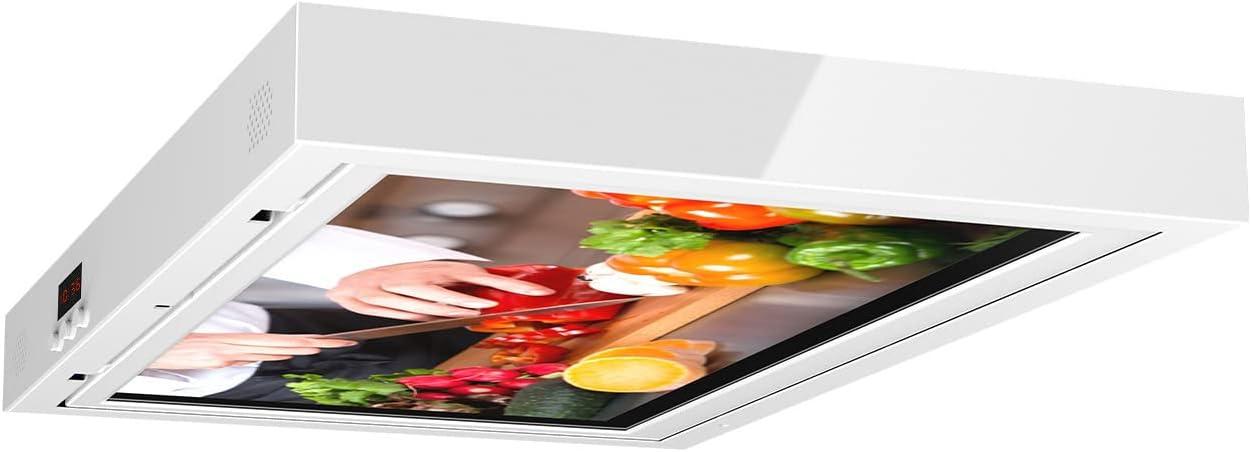 SYLVOX 15.6 inch Smart Kitchen TV, 1080P FHD Under Cabinet TV, Smart Android TV Built-in Google Play, Support Google Assistant WiFi Bluetooth