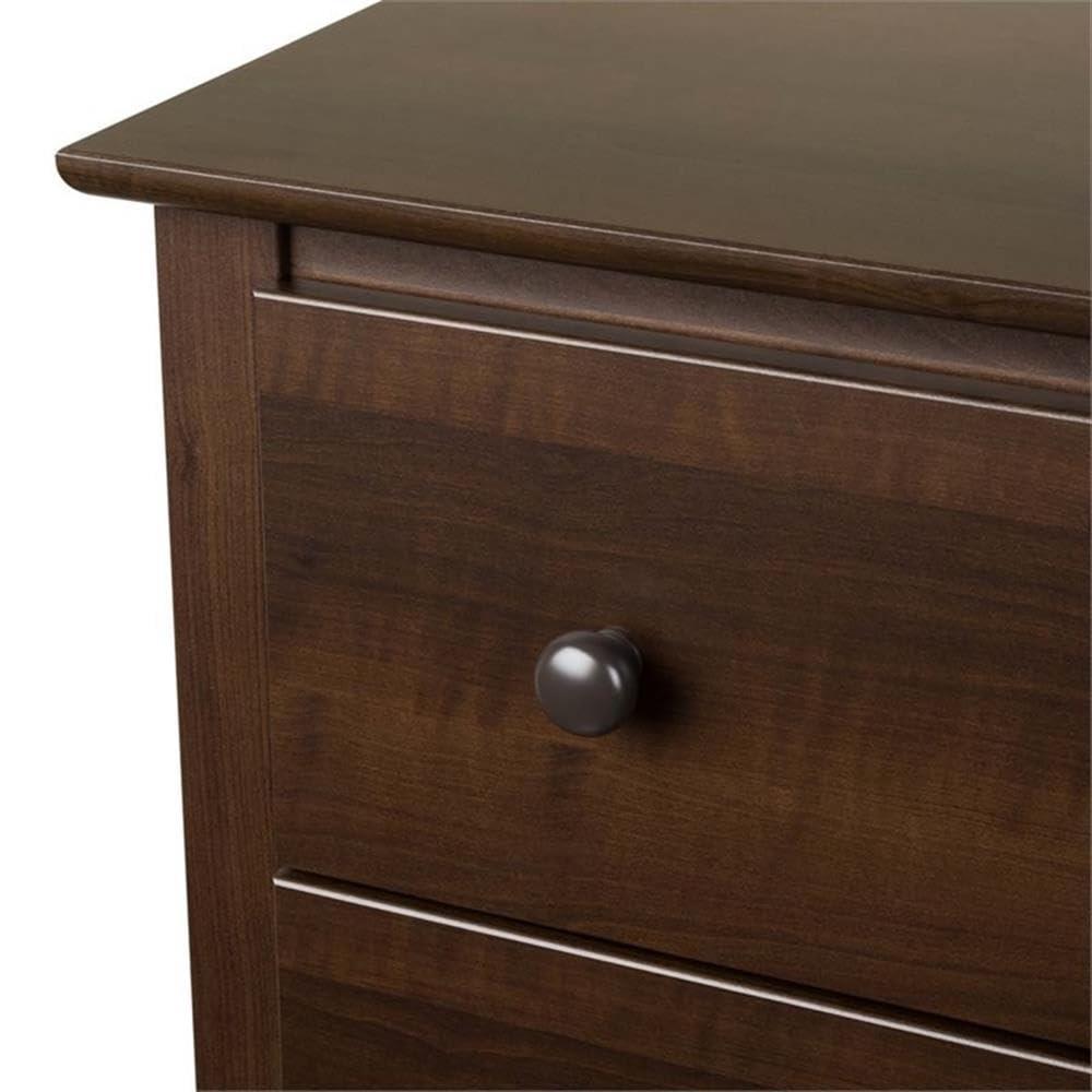 Fremont Nightstand Espresso - Prepac: Wood Composite Bedside Table with Drawer, 5 Year Warranty