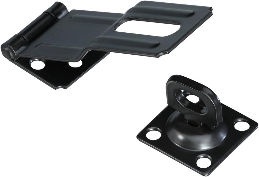 National Hardware Black Steel Swivel Staple Safety Hasp