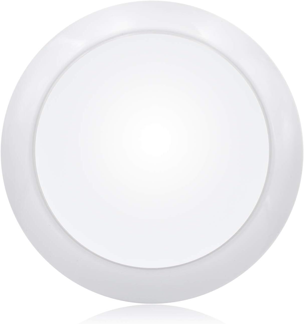 Modern 7.5" White LED Flush Mount Ceiling Light, Dimmable 3000K