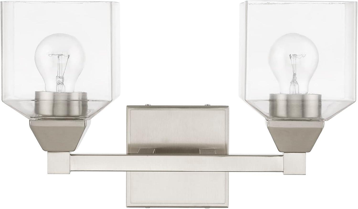 Livex Lighting Aragon 2 - Light Vanity in  Brushed Nickel