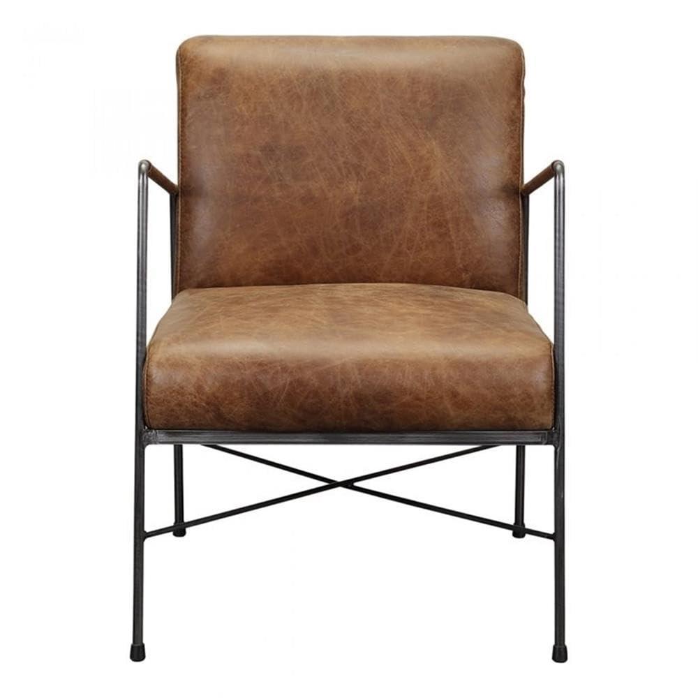 Ivie Leather Accent Chair