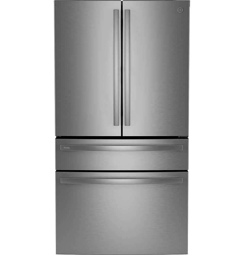 GE Profile™ Series Energy Star Smart 29 Cu. Ft. Fingerprint Resistant 4-Door French-Door Refrigerator