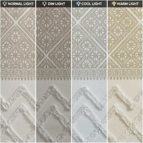 INK+IVY Mila 100% Cotton Argyle Room Darkening Single Curtain Panel with Chenille detail and Lining