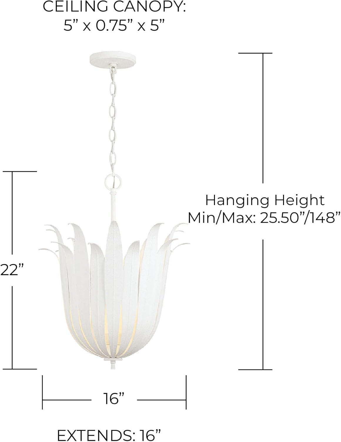 Capital Lighting Eden 4 - Light Pendant in  Textured White