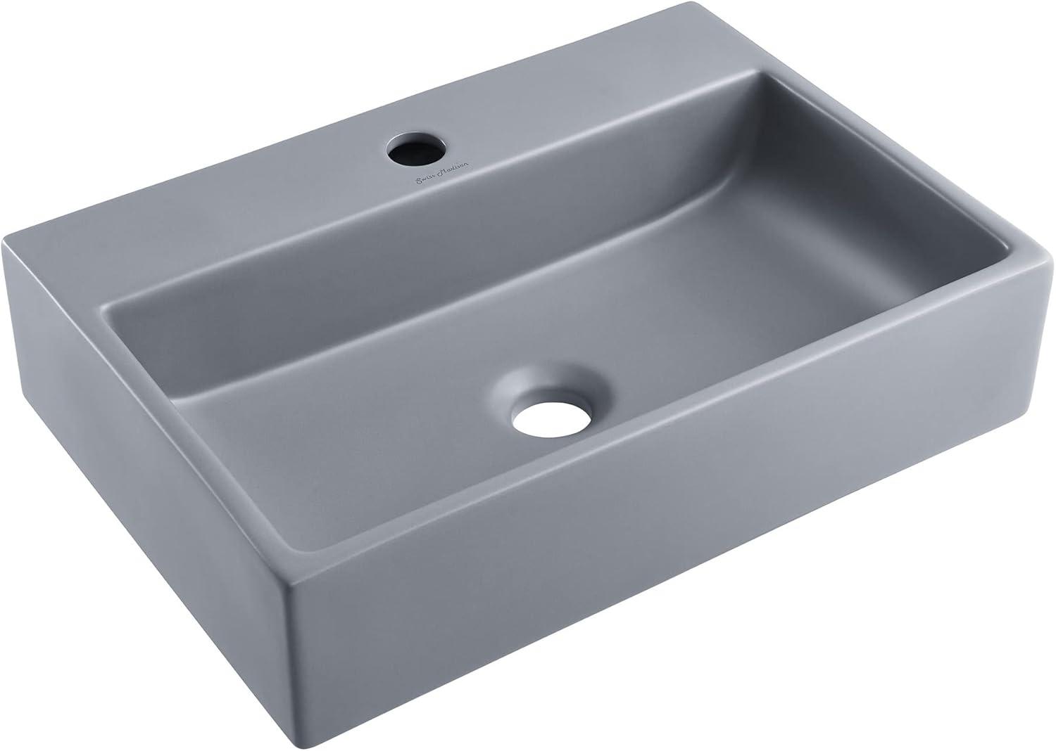 Claire 20 Rectangle Ceramic Vessel Sink