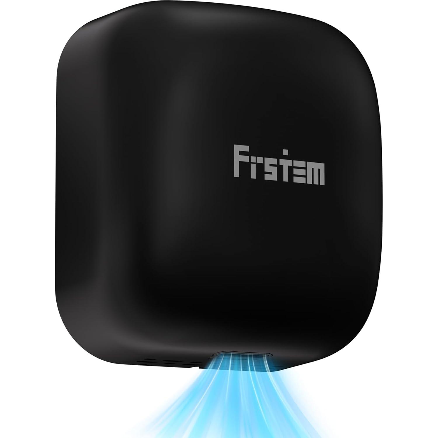 Frstem 1400W Commercial Hand Dryers, Automatic High Speed Hand Dryer Machine With Auto-Infrared Sensor&Smart Temp Control, Air Wiper Compact Hand Dryer For Home, Bathrooms, Restaurants, Hotels, Black