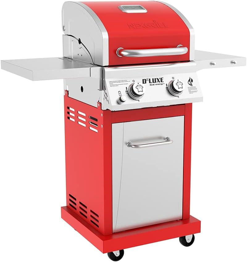 Nexgrill Deluxe 2-Burner Propane Barbecue Gas Grill, Red, 720-0864R