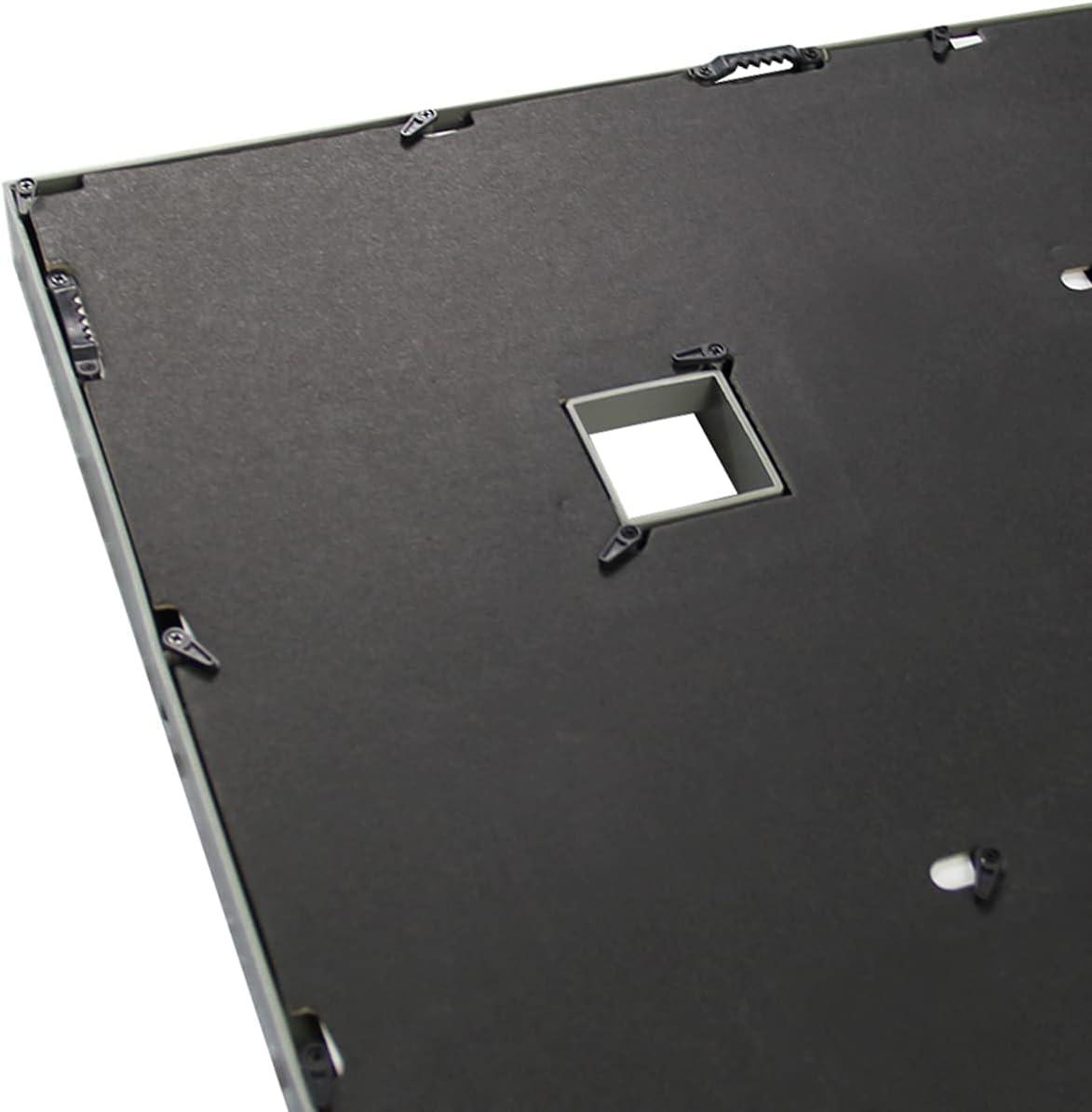 J.M.Deco Collage Picture Frames for Wall 24 Slots, Reunion Friends Family Memory Large Photo Frame Selfie Gallery Puzzle Collage Wall Hanging for 4x6 Photo | Grey