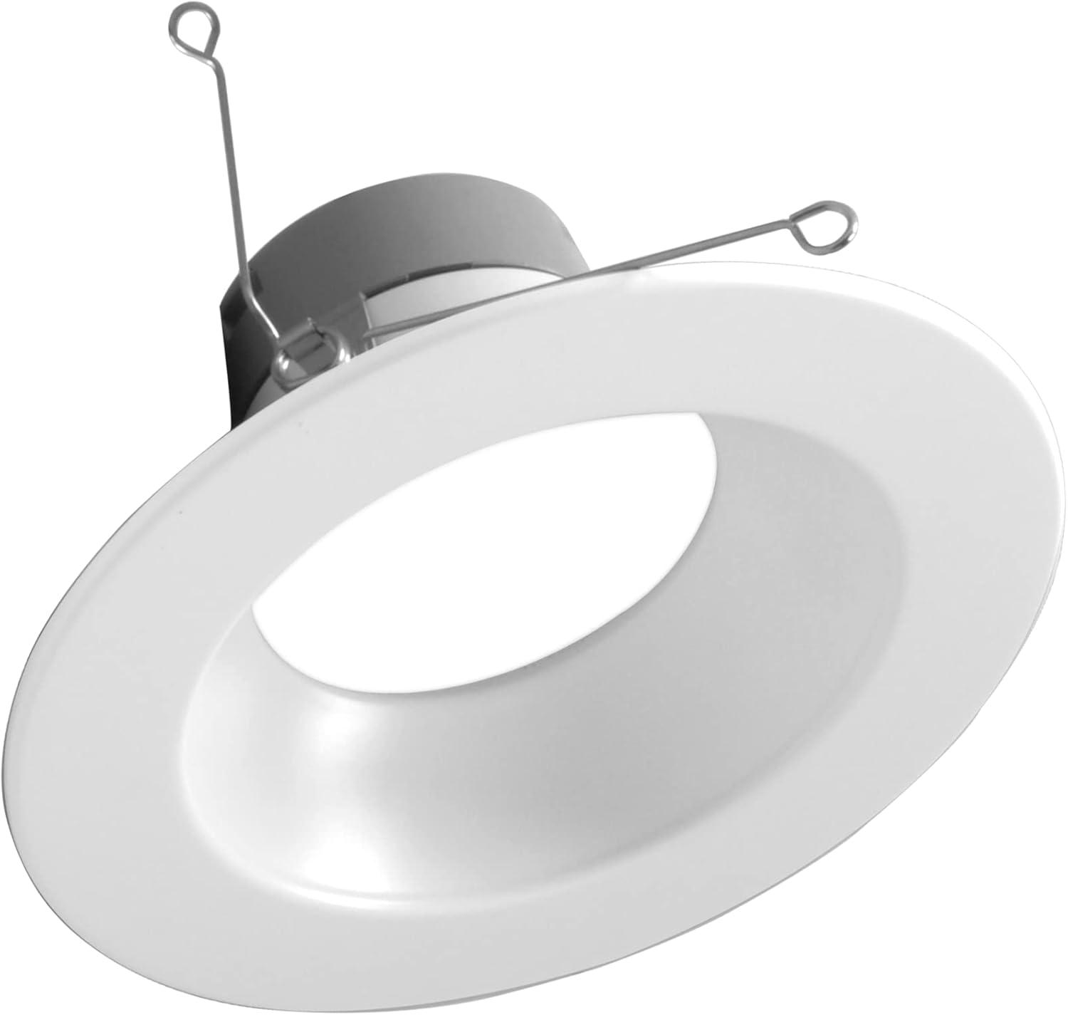 NICOR Lighting 6'' Selectable Color Temperature Dimmable Air-Tight IC Rated LED Retrofit Recessed Lighting Kit DLR56612120SWH