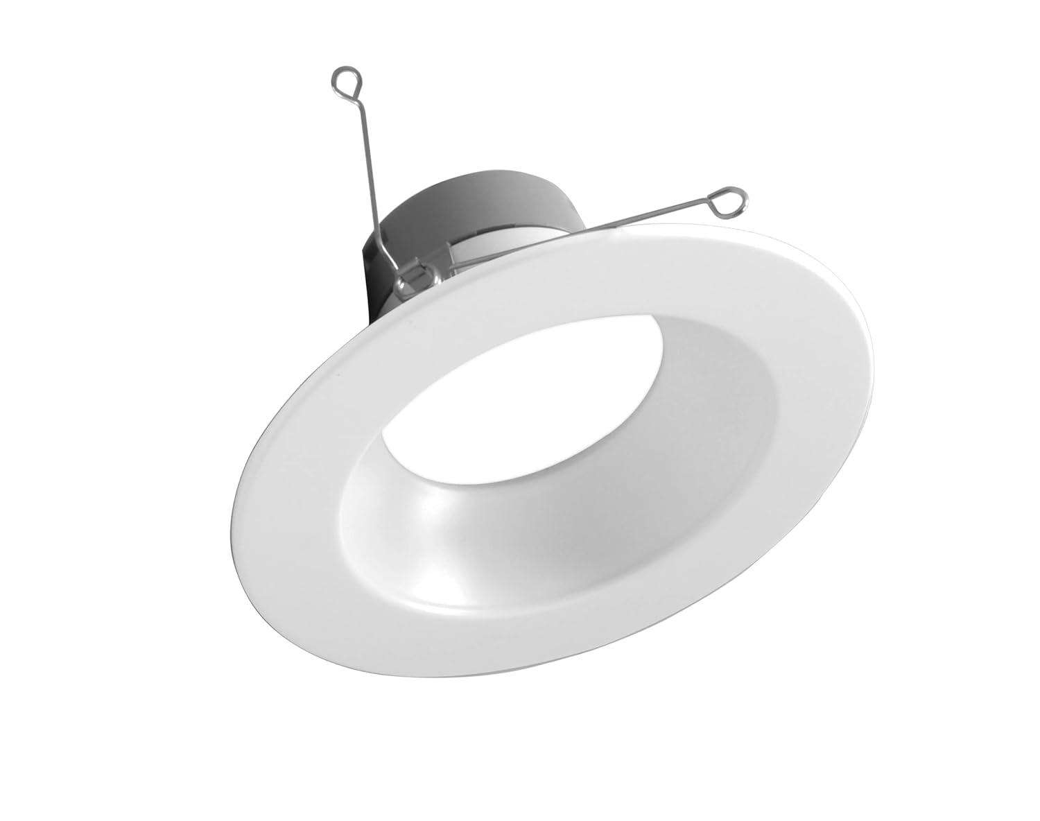 NICOR Lighting 6'' Selectable Color Temperature Dimmable Air-Tight IC Rated LED Retrofit Recessed Lighting Kit DLR56612120SWH